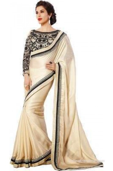Glory Sarees Self Design Bollywood Satin Sari